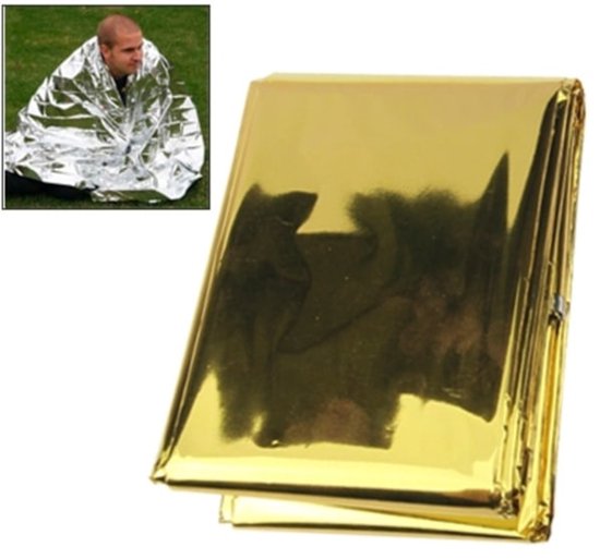 Survival Blanket Emergency Blanket - Windproof Lightweight Blanket - 2-Pack - Outdoor Sports