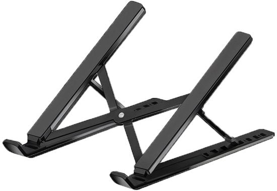 Computer Stand - Adjustable Laptop Stand - Foldable Laptop Stand - For 10-15.6 Inch Laptops and Tablets - Black