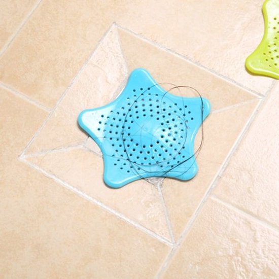 Filter 5-pack - Silicone hair filter for bathtub drain - Drain cover with strong suction cup - Anti-clogging sink strainer