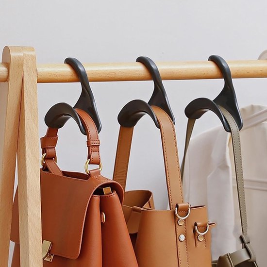 Clothes hanger - Wardrobe - Handbag organizer - Hook rack organizer for handbags and backpacks - 10 pieces