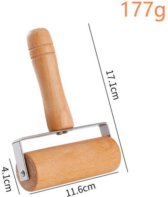 Rolling pin - Wooden - Pizza - Pasta - Hand dough maker - Baking utensils