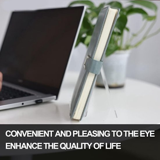 Transparent bookcase - Acrylic display rack - for books, photos, brochures - Set of 12