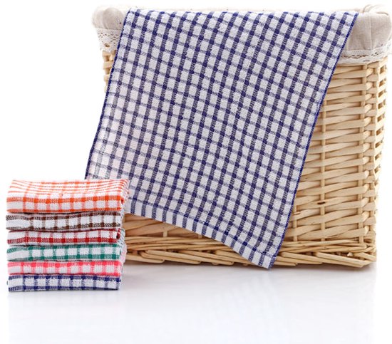 Tea towels - Cotton kitchen towels - Absorbent clean - Tea towels - Kitchen - 6-pack