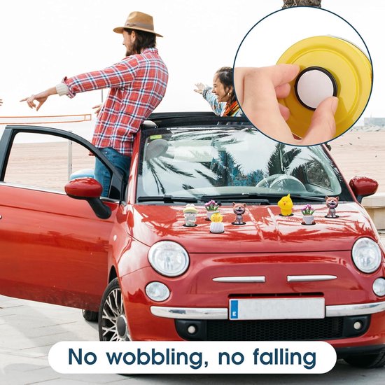 20-Piece Rubber Duck Holder - Black Car Duck Holder - Car with Self-Adhesive Duck Pads for Dashboard Display Duck Accessories (Rubber Duck Not Included)