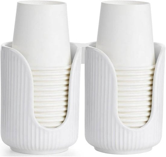 Ceramic countertop cup holder - Bathroom cup holder - Small countertop accessory - For sinks, bathrooms, kitchens and dining rooms