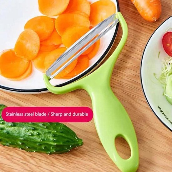Green vegetable grater - vegetable cutter cabbage grater - stainless steel fruit and vegetable peeler cabbage grater - kitchen essential family restaurant 18*12cm