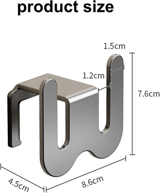 Set of 2 Self-Adhesive Shoe Racks - Space-Saving Storage Shelves - Suitable for bathrooms, bedrooms and RVs; perfect for storing slippers and sneakers（White）