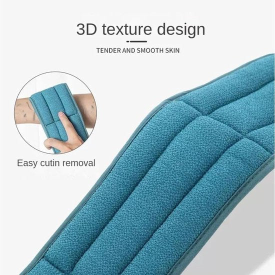 Two-Piece Bath Towel Set – Back Cleanser for Deep Skin Cleansing – Scrub Washcloth for Shower – Suitable for Men and Women (Brown)