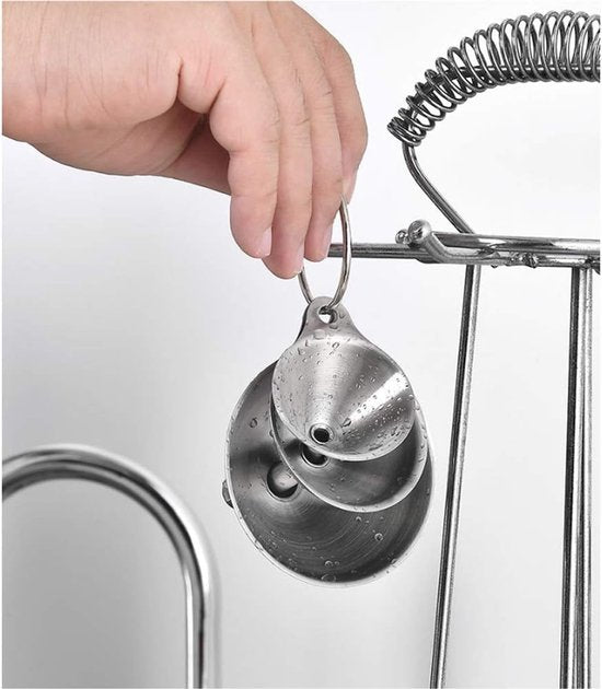 Funnels - Set of 3 - Stainless Steel Funnels - Food Grade Mini Kitchen Funnels - For transferring essential oils and liquids; small funnels for filling bottles, flasks, and boiling.