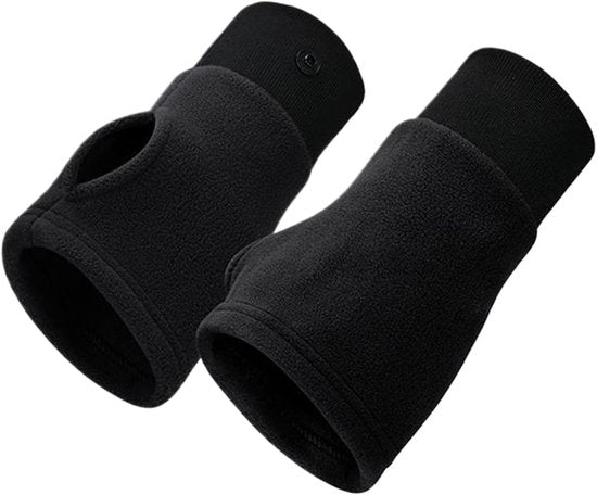 Gloves - Half-finger gloves - Warm winter gloves - Suitable for commuting, office work and driving - Black