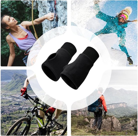 Gloves - Half-finger gloves - Warm winter gloves - Suitable for commuting, office work and driving - Black