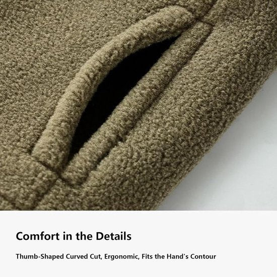 Gloves - Half-finger gloves - Warm winter gloves - Suitable for commuting, office work and driving - Green