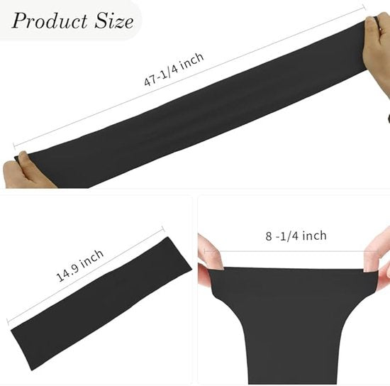 Cuffs - 2 pieces - sun protection cuffs - arm protectors - UV protection - black and white