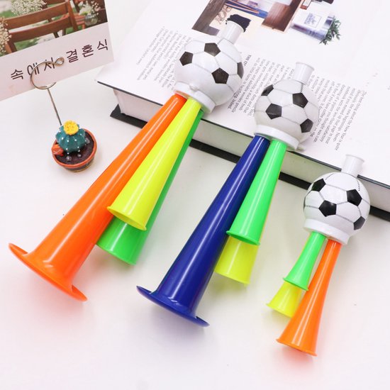 Football Horn for Fans - Stadium Cheering Accessories - Set of 3 - Sports Horn Toy - Football Horn Football | Football | Soccer (with cord)