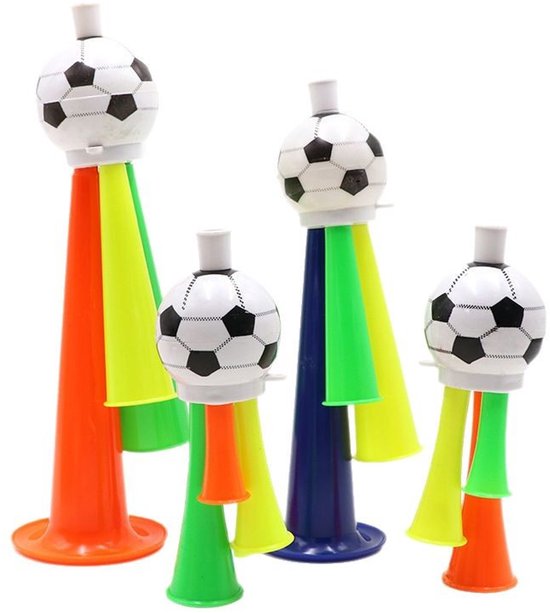 Football Horn for Fans - Stadium Cheering Accessories - Set of 3 - Sports Horn Toy - Football Horn Football | Football | Soccer (with cord)