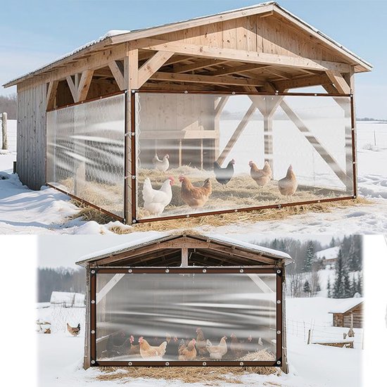 Transparent tarpaulin with eyelets, transparent tarpaulin for outdoor use, waterproof film, woven tarpaulin, canvas, awning, durable, weatherproof, multifunctional tarpaulin 2 x 5m