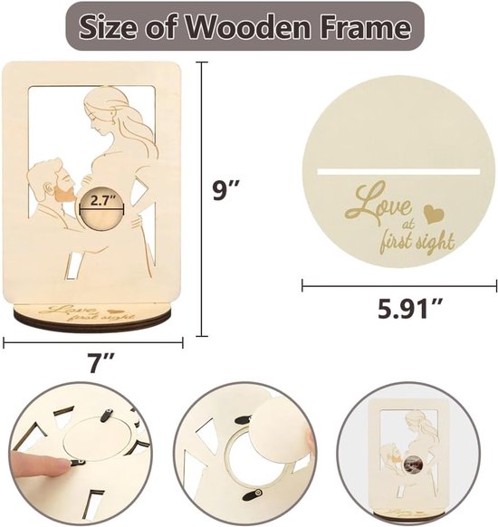 Memorial Photo Frame - Baby Ultrasound Memorial Frame - Newborn Memorial Stand - Style A