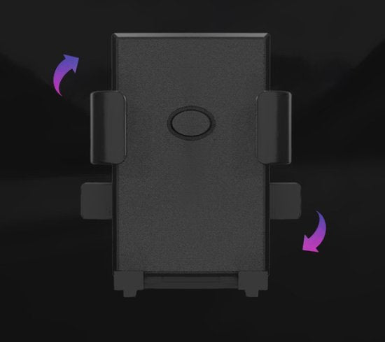 Phone Stand - Bike Phone Holder - Anti-slip Design - Lock in One Second - 360° Rotation - Suitable for Bicycle and Motorcycle Handlebars from 15mm to 28mm, Compatible with Smartphones from 4.7 to 7.1 Inches - Black