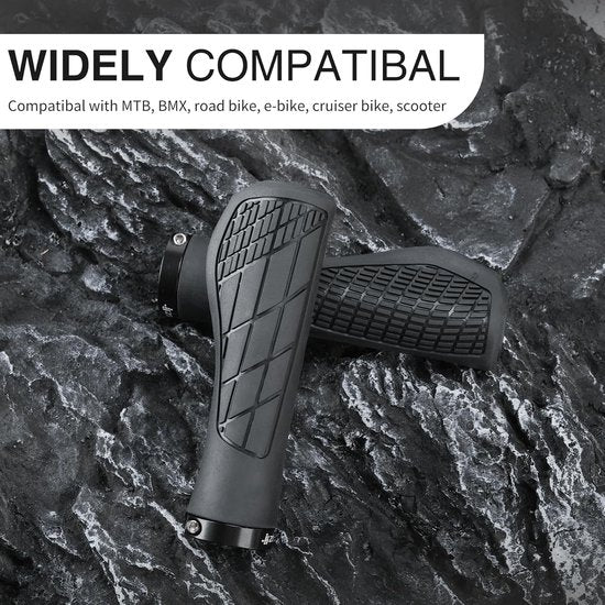 Bicycle grips - Mountain bike grips - 1 pair, including installation tools - Ergonomic bicycle grips | Red Gripps