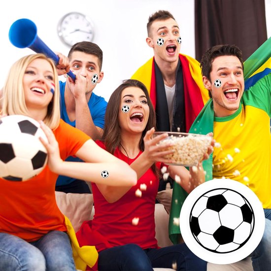 Football Stickers - Waterproof Vinyl Stickers - Suitable for laptops, water bottles, notebooks and mobile phones - Ideal gift for football players, teams and fans - Sports Stickers - 10 sheets, 120 pieces