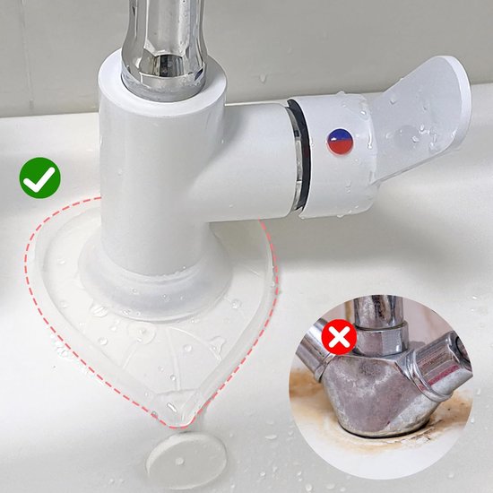 Tap mats - 2 pieces - Kitchen taps and sinks - Waterproof tap covers - Splash guard, limescale protector, waterproof cover for bathroom taps