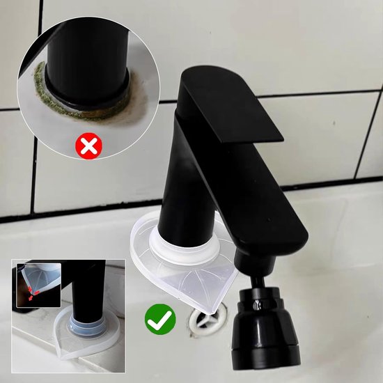 Tap mats - 2 pieces - Kitchen taps and sinks - Waterproof tap covers - Splash guard, limescale protector, waterproof cover for bathroom taps