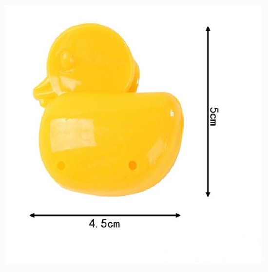 Set of 10 Toothbrush Holders - Portable Toothbrush Protectors - Clip-on Toothbrush Head Covers - Cute Duck Design