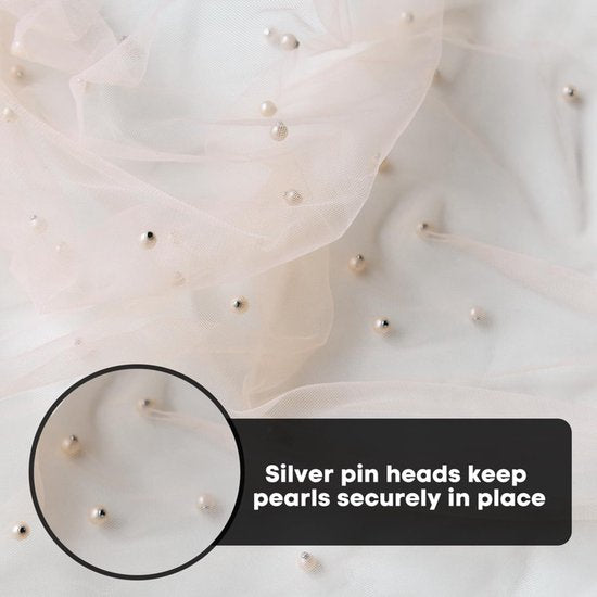 Pink Table Veil with White Pearls - Silky Gauze 30x120 Inches - For Weddings, Parties & Table Decorations