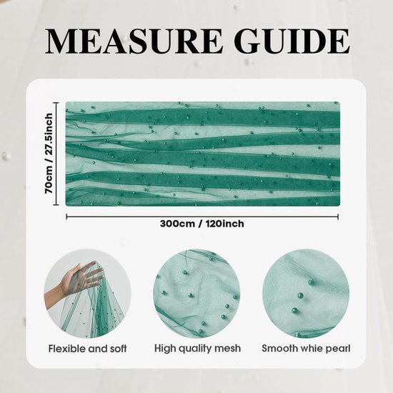 Yellow Table Veil with White Pearls - Silky Gauze 30x120 Inches - For Weddings, Parties & Table Decorations