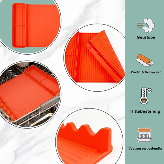 Silicone BBQ Grill Mat - 8-Slot Mat with Drip Tray - Heat-Resistant and Dishwasher-Safe - 40x27 cm - Gray