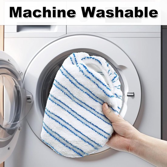 Mop Pads - 3-pack mop refills - 15 x 8 inch flat dust mop head pads