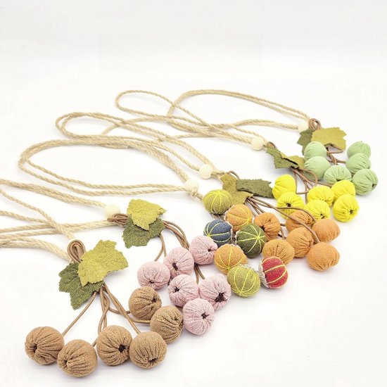 Curtain Ties - Hanging Ball Ties - Ball Tie Cords - Simple Hooks - Creative Curtain Buckle Decorations - Complete Set - 2 Pieces