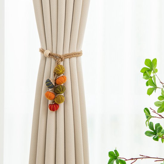 Curtain Bows - Cute Cartoon Pumpkin Curtain Bows - Christmas and Halloween Curtain Hooks