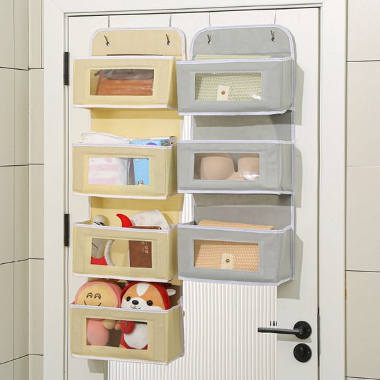 Storage Bag - Door Storage Bag - Large Capacity - Multi-Layer - Toys - Miscellaneous - Storage Bag - Student Dorm Storage Rack - 2 Layers