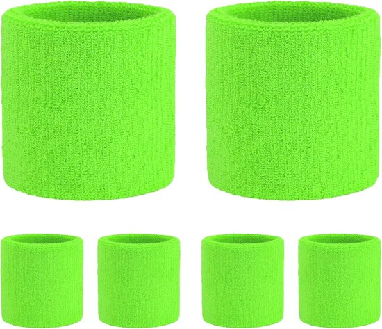 Tennis Sweat-Wicking Wristbands - 3 Pairs - Unisex - Adult - Thickened Elastic Wristband - French Terry - Sports Wristband - Suitable for the Gym