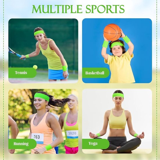 Tennis Sweat-Wicking Wristbands - 3 Pairs - Unisex - Adult - Thickened Elastic Wristband - French Terry - Sports Wristband - Suitable for the Gym