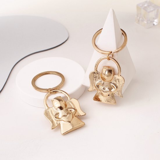 Keychain - Angel pendant for men and women - Baby shower gift - Key ring - Party favor - Souvenir gift - 5 pieces