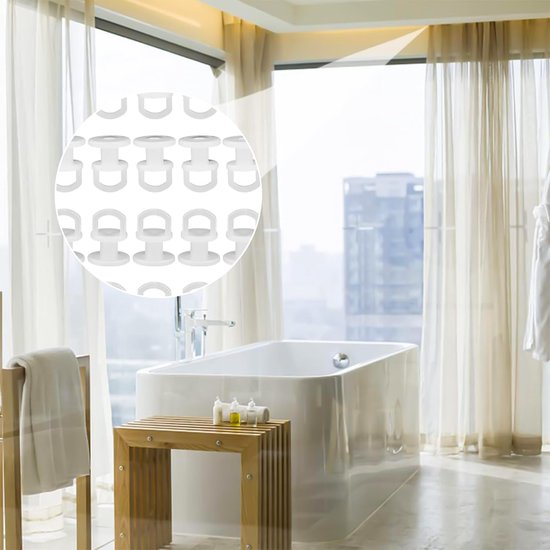 50 pieces curtain hooks - curtain gliders - universal curtain hooks - curtain rail hooks - curtain gliders - curtain hooks - curtains - shower curtains - curtains and door curtains