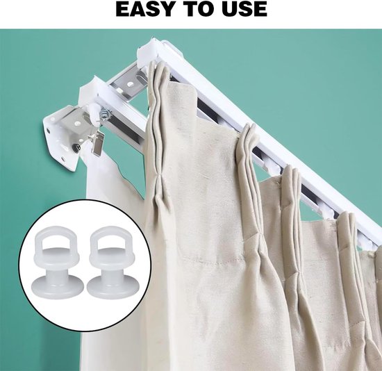 50 pieces curtain hooks - curtain gliders - universal curtain hooks - curtain rail hooks - curtain gliders - curtain hooks - curtains - shower curtains - curtains and door curtains