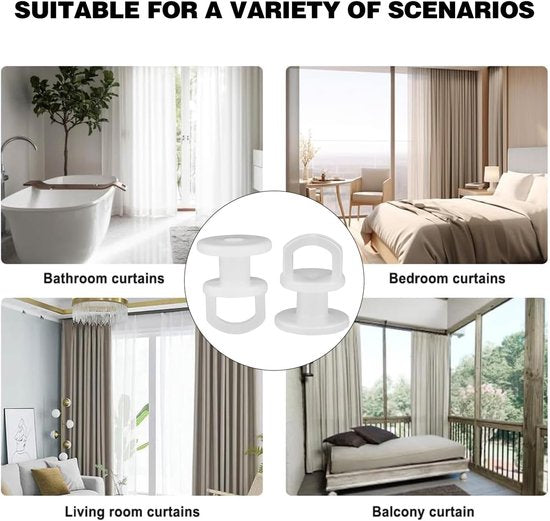 50 pieces curtain hooks - curtain gliders - universal curtain hooks - curtain rail hooks - curtain gliders - curtain hooks - curtains - shower curtains - curtains and door curtains
