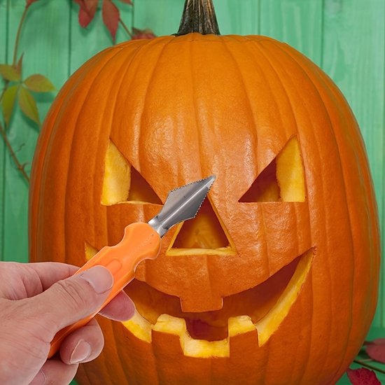 10-Piece Jack-O'-Lantern Cutting Knife Set - Halloween - Baking Tools - Clay Stainless Steel Cutter