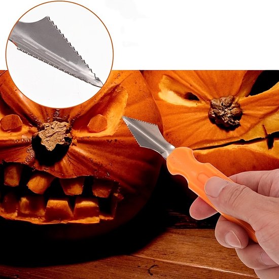 10-Piece Jack-O'-Lantern Cutting Knife Set - Halloween - Baking Tools - Clay Stainless Steel Cutter