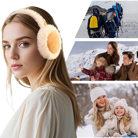 Earmuffs - Winter Earmuffs for Women - Warm Earmuffs - Warm Earmuffs for Outdoors - Soft and Warm - Suitable for Girls, Mothers, Wives and Girlfriends - Cute and Comfortable - Brown
