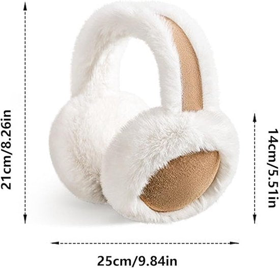 Earmuffs - Winter Earmuffs for Women - Warm Earmuffs - Warm Earmuffs for Outdoors - Soft and Warm - Suitable for Girls, Mothers, Wives and Girlfriends - Cute and Comfortable - Brown