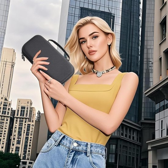 Storage Box - Travel Bag - Game Console Storage Box - Protective Portable Hard Case - Black