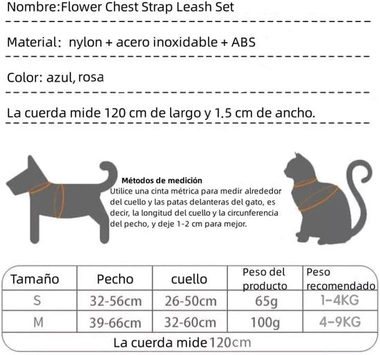 Dog harness - dog harness - dog harness small dog - Anti-pull harness - Y-shaped harness - Pet harness - Cat escape harness - Adjustable harness for small and medium dogs (pink, size M)