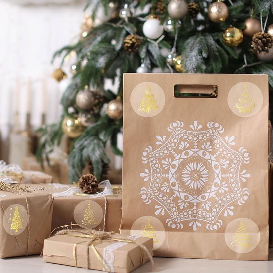 Stickers - 500 sheets - Christmas stickers - Christmas sticker rolls - Sealed stickers - Stickers for adults - Envelope stickers - Greeting card stickers - Christmas gifts