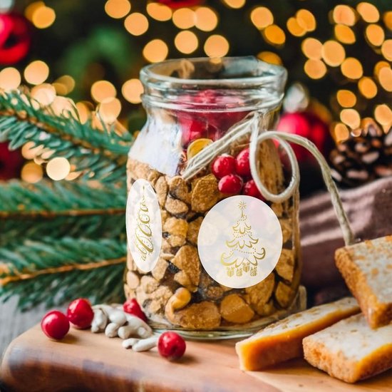 Stickers - 500 sheets - Christmas stickers - Christmas sticker rolls - Sealed stickers - Stickers for adults - Envelope stickers - Greeting card stickers - Christmas gifts