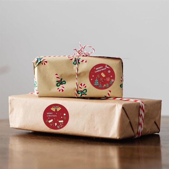 Stickers - 500 sheets - Christmas stickers - Label stickers - Gift stickers - Self-adhesive gift labels, DIY sealing stickers