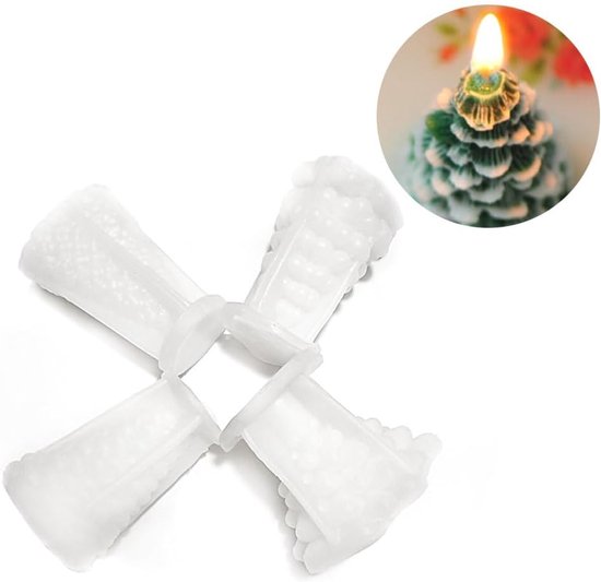 Mold - 4 pieces - Candle mold - Silicone Christmas tree mold set - Mold - Christmas gift
